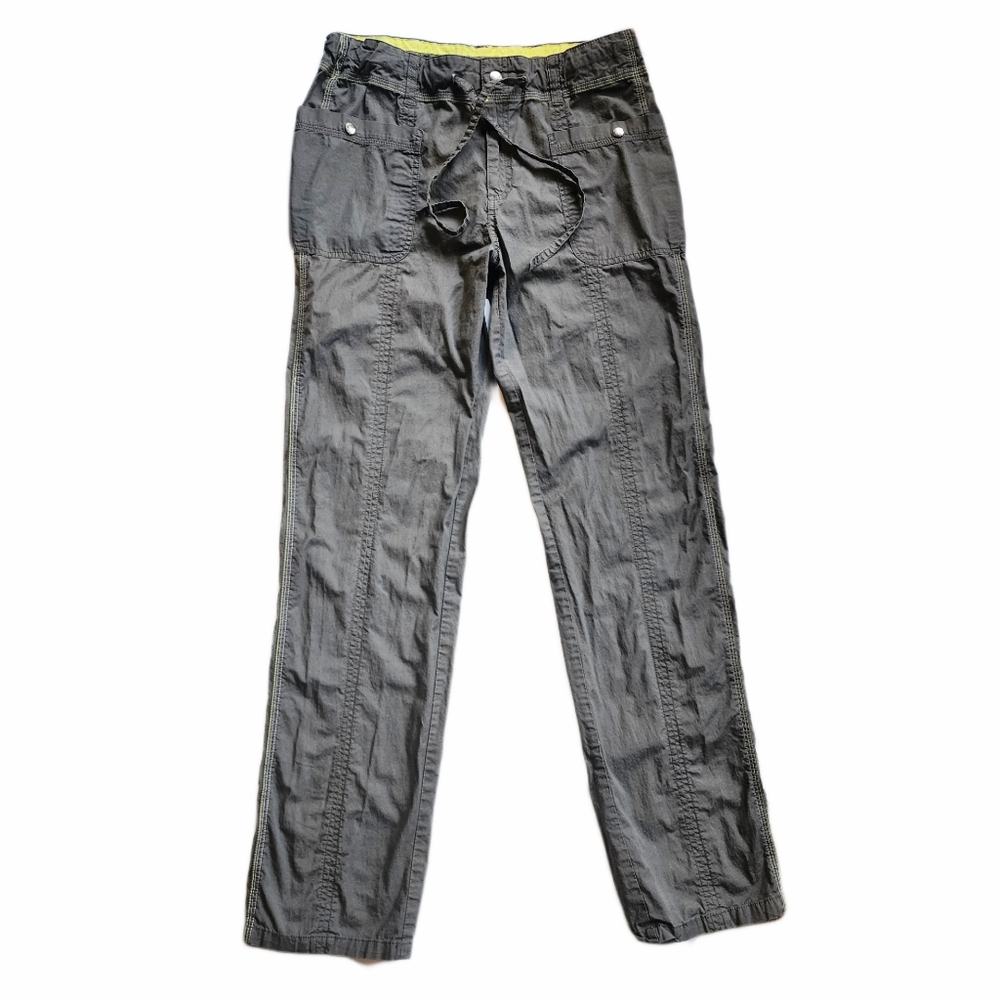 Vintage Y2K Track Pants Grey Green Size S